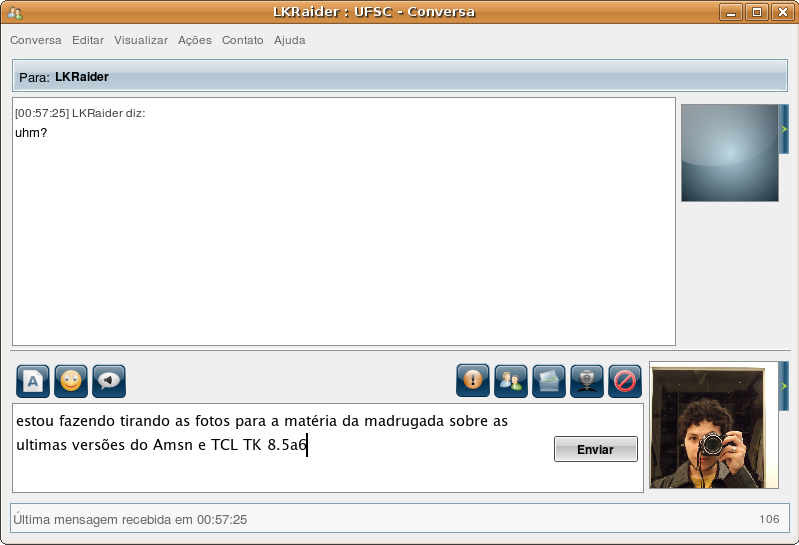 Conversa pelo Amsn