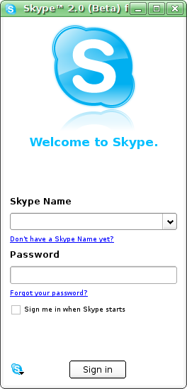 Skype 2.0 Beta (Linux)
